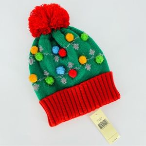 CollectionEighteen Christmas Pom-Pom Toboggan Hat